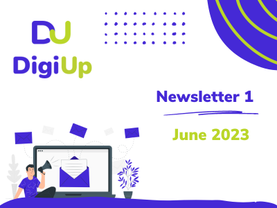 DigUp visual identity with masterclass details